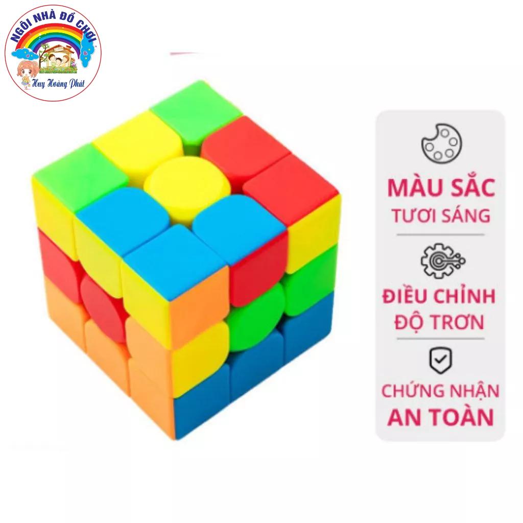 Rubik thông minh 3 tầng khối lập phương 3x3x3 KAM YING. Hộp 2 rubik kích thước: 5.5*5.5 cm/ 3.4*3.4cm