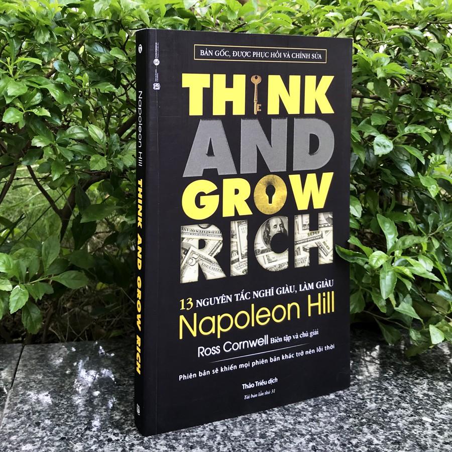 Sách - 13 Nguyên tắc nghĩ giàu, làm giàu - Think and Grow Rich - Napoleon Hill