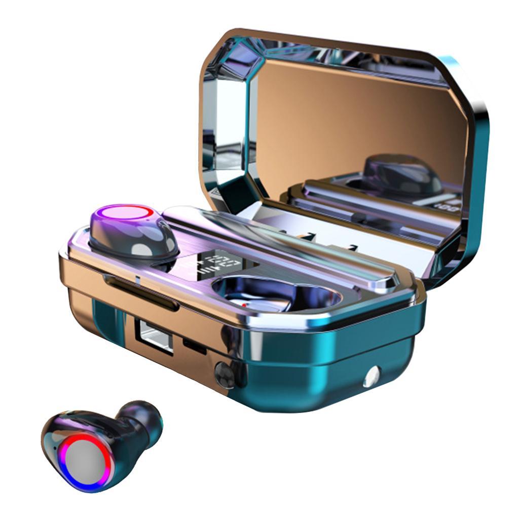 3500mAh LED Bluetooth Wireless Headphones In-Ear Headsets Black