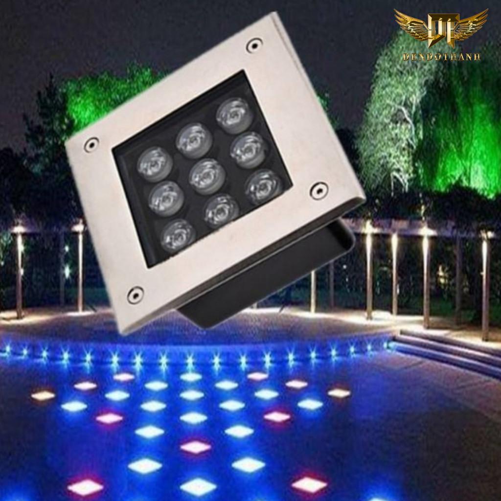 Đèn âm đất vuông, đèn âm sàn RSV87 hình vuông trang trí ngoại cảnh dẫn lối sang trọn hiện đại,sử dụng đổi nguồn 24v