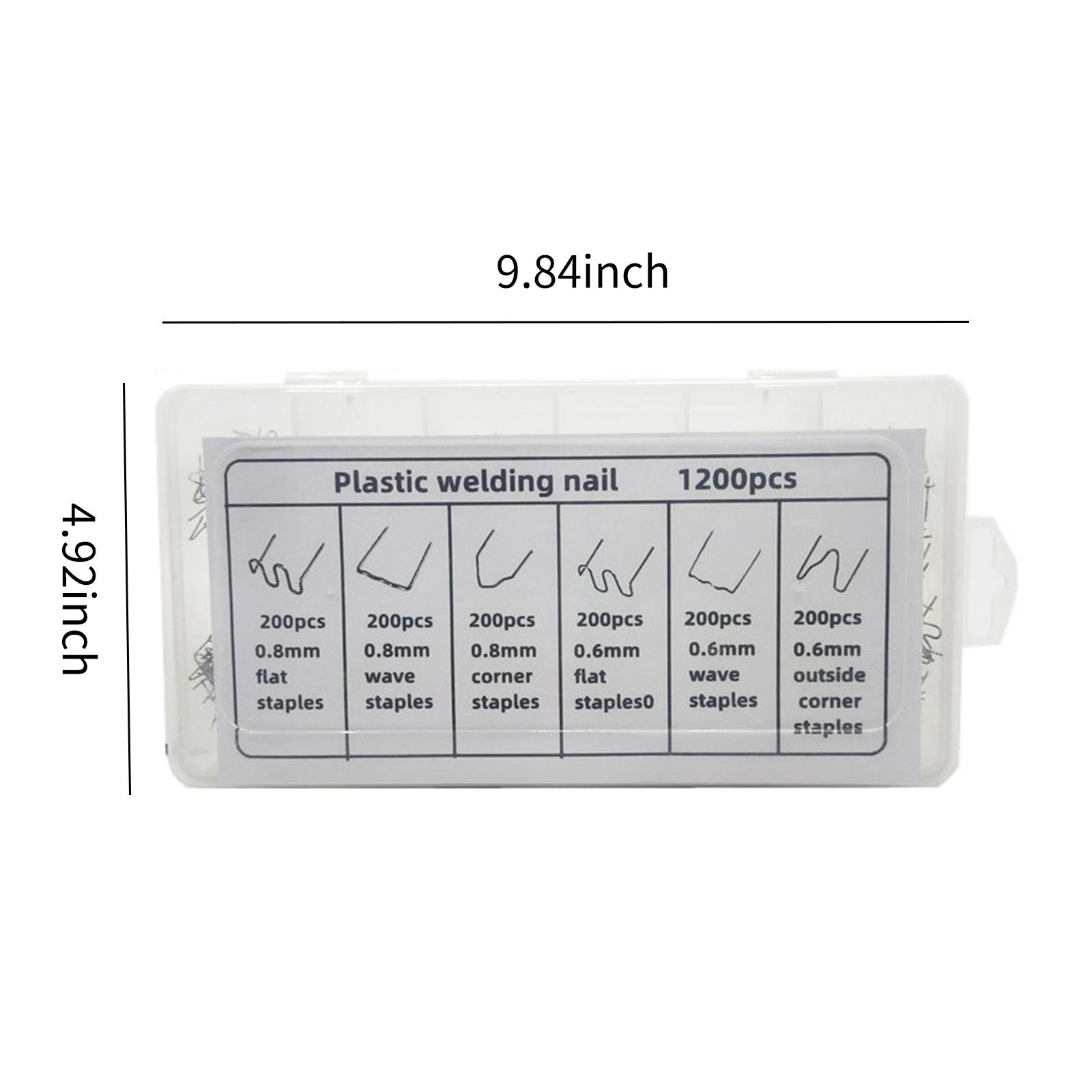 Bộ Dụng Cụ Sửa Chữa Nhựa Dập Ghim Nóng Cho Xe Hơi Sửa Chữa Hàn Nhựa 1200 Cái