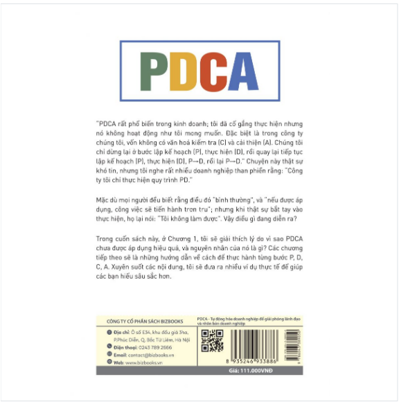 BIZBOOKS – Sách PDCA - Tự Động Hóa Doanh Nghiệp Để Giải Phóng Lãnh Đạo Và Nhân Bản Doanh Nghiệp - MinhAnBooks