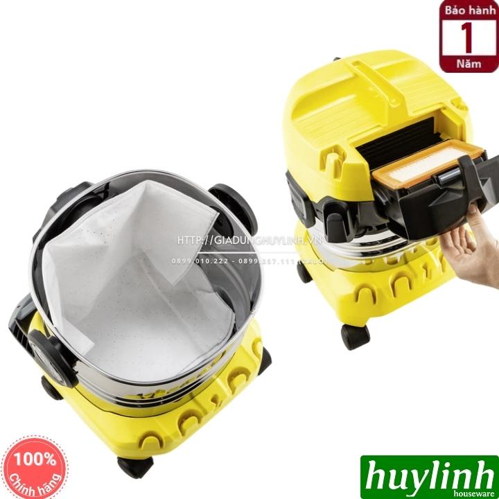 Máy hút bụi khô và ướt Karcher WD4 S - Dung tích 20 lít - Hàng chính hãng