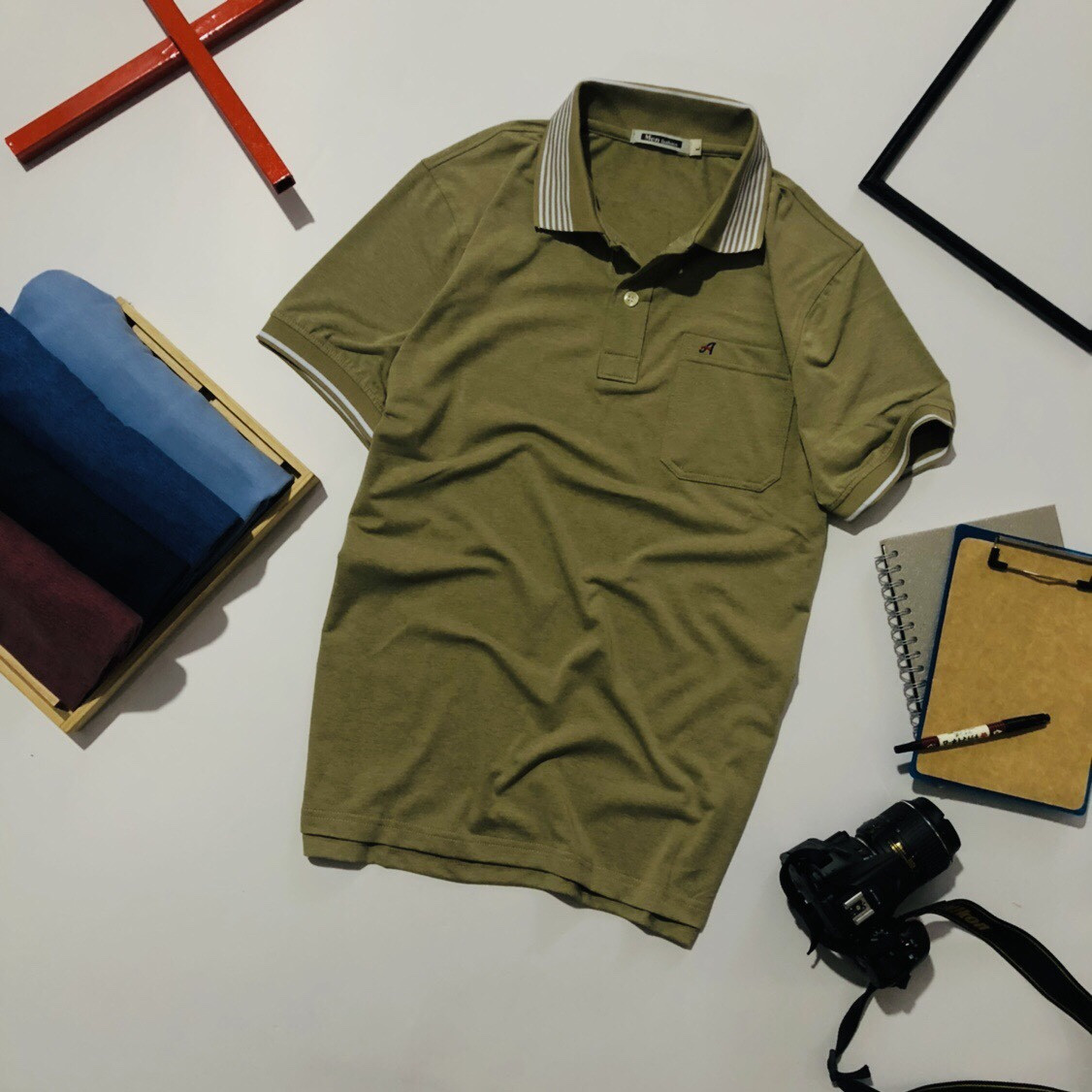 Áo thun nam trung niên cotton 100% mẫu TRƠN có túi cao cấp