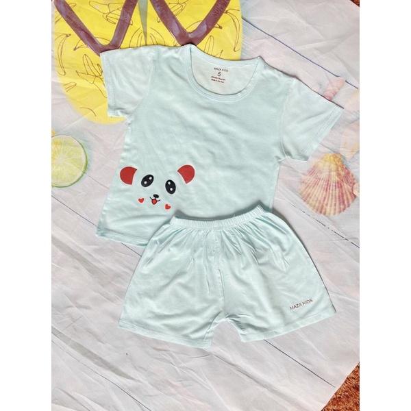 Bộ quần áo Cộc Tay Thun Lạnh Hình Thú cho Cho Bé Trai, Bé Gái