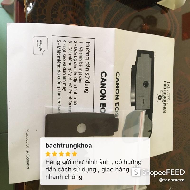 Miếng Dán Đế Da Máy Ảnh Da Bò Thật Dành Cho Canon