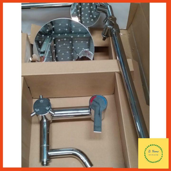 Sen cây tắm đứng Inox 304 bóng