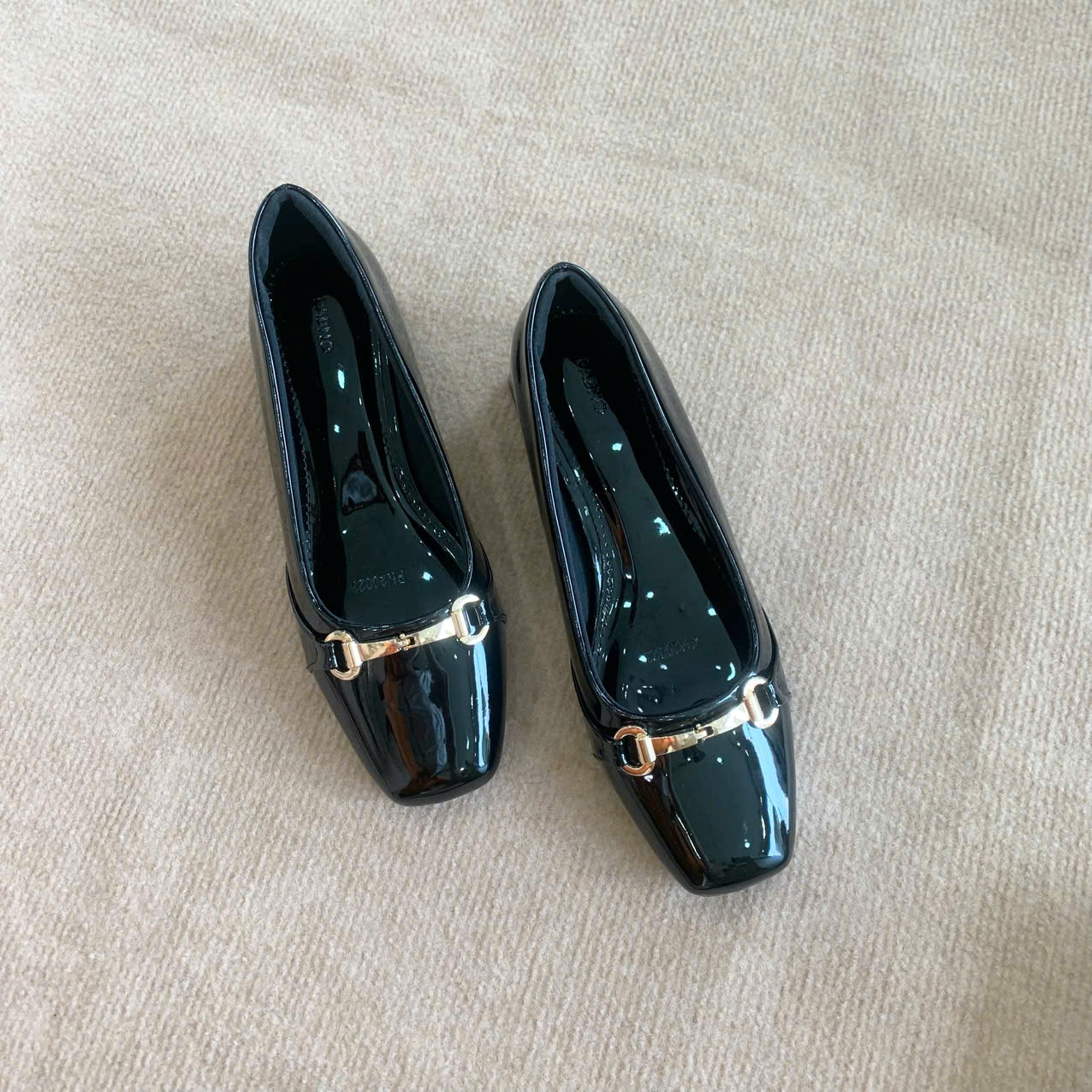 GIÀY CAO GÓT NỮ PABNO PN20023 – CAO 3CM – MŨI VUÔNG – ĐÍNH KHÓA SANG TRỌNG