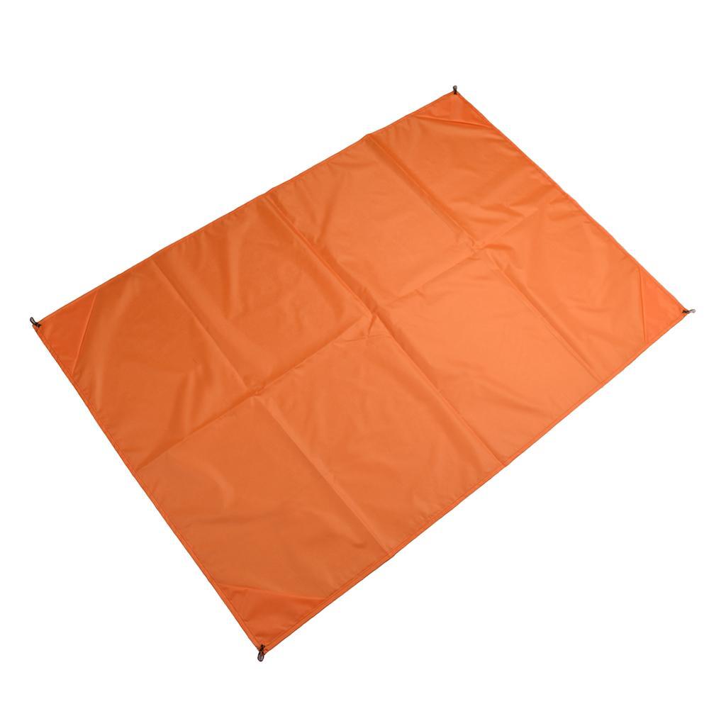 Outdoor Picnic Beach Blanket Waterproof Camping Pocket Blanket Packable Folding Mat with Corner Rope Loop