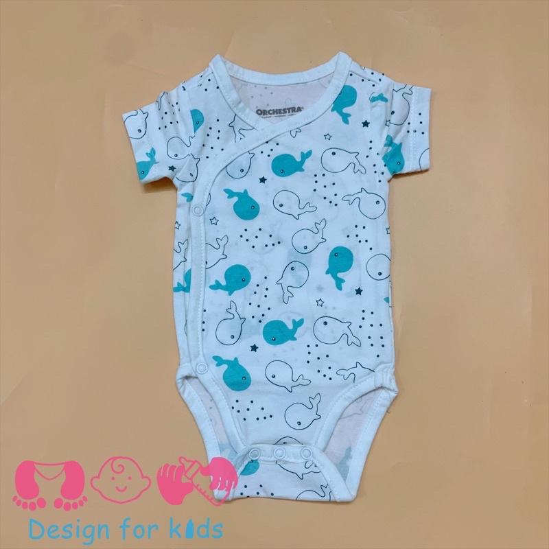 Sleepsuit / bodysuit vạt chéo hãng Orchestra xuất Pháp cho bé trai và bé gái