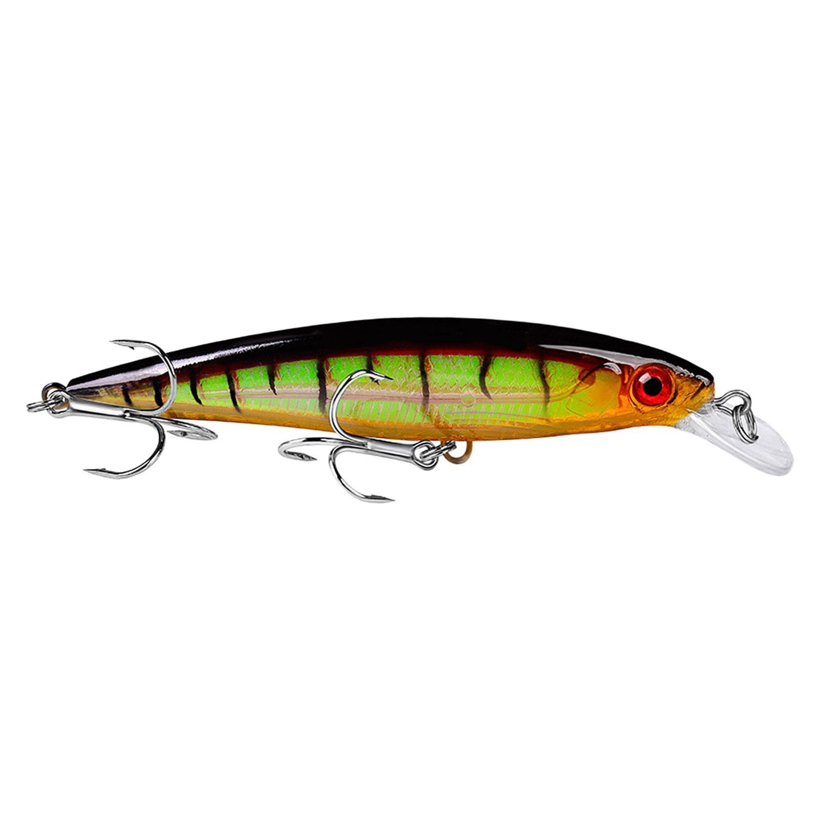 Swimbait Floating Minnow Lure Portable Fishing Tackle Crankbait 13.4G with Hooks Artificial Lifelike Hard Lure 3D Eyes Fish Lure for Carp