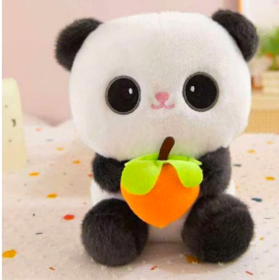 Thú nhồi bông gấu trúc đeo Balô quả bơ đáng yêu - Size 45cm - Qùa tặng gấu bông gấu trúc êm mịn cho bé