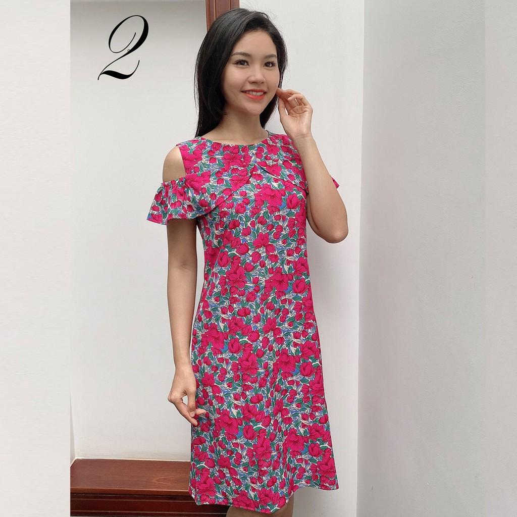 Đầm Trễ Vai, Váy Trễ Vai, Chất Liệu Lụa Loại 1, Mặc Cực Thoải Mái