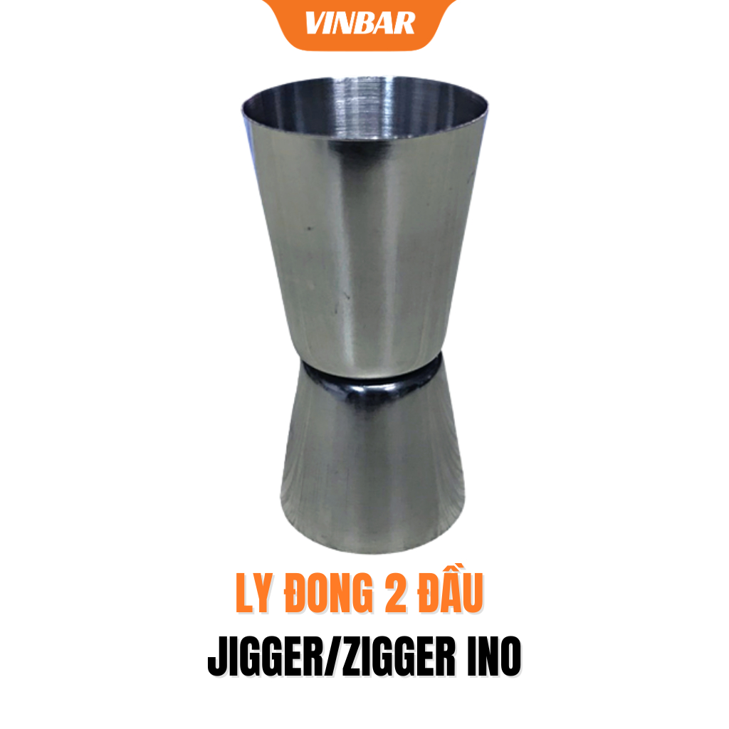 LY ĐONG 2 ĐẦU JIGGER/ZIGGER INOX SIZE 15ML - 30ML