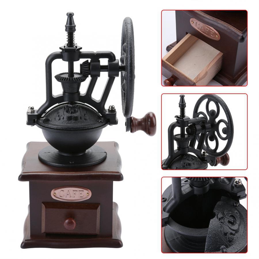 Máy xay cà phê mini kiểu cổ điển, máy xay tiêu bằng tay - Hàng chính hãng