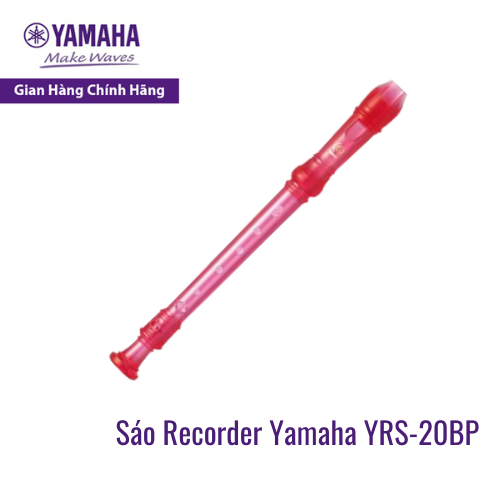 Sáo dọc Recorder Soprano Rainbow YAMAHA YRS-20BP kèm túi đựng - Tiêu chuẩn giáo dục quốc tế