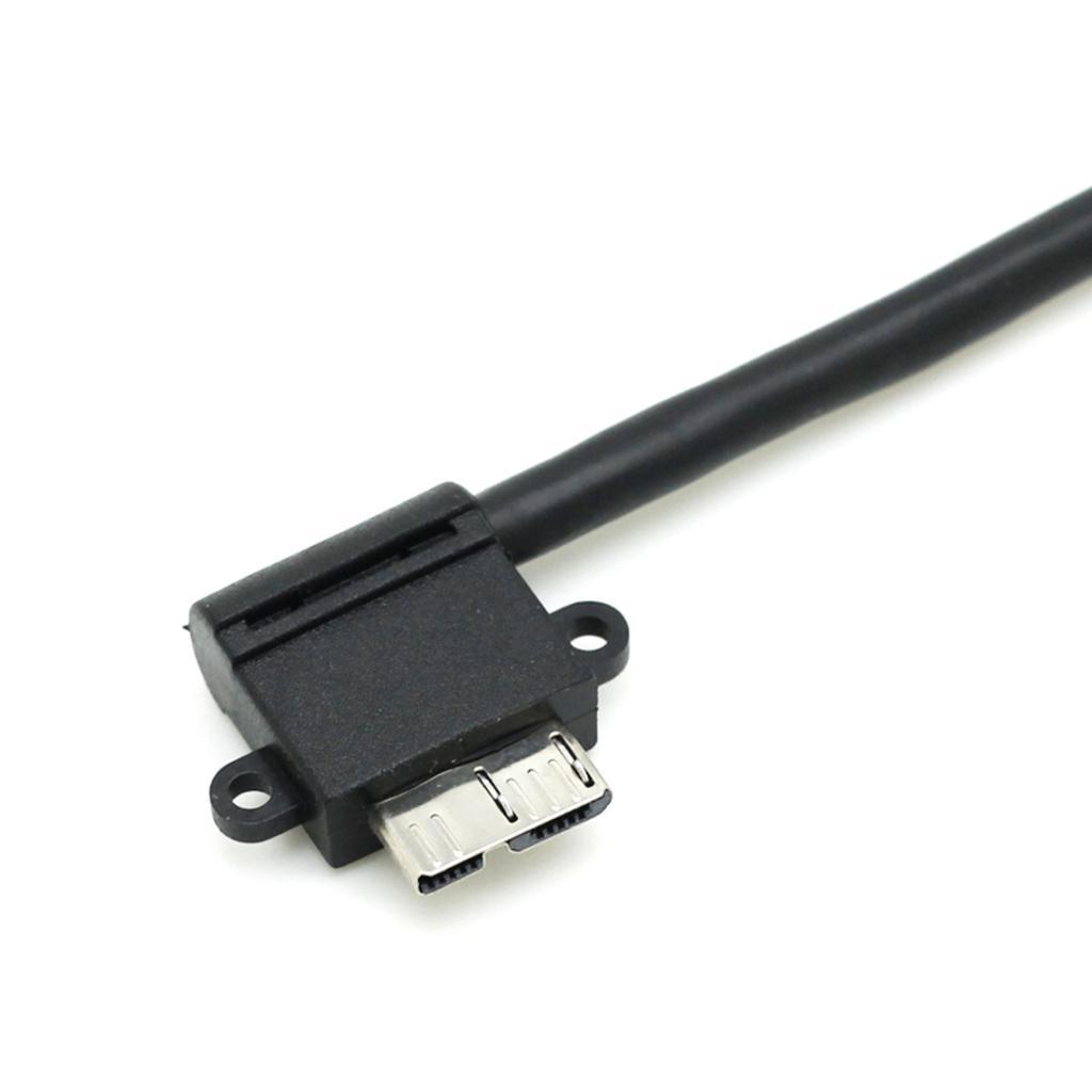 Down Angled USB 3.0 A Male to Micro B Cable for Samsung Galaxy S5,Note 3