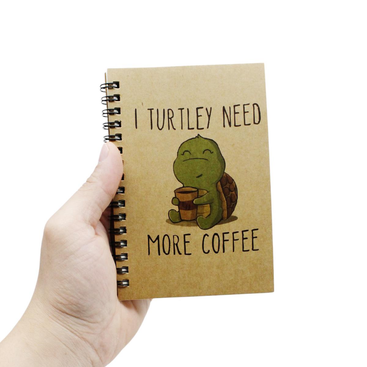 Sổ Lò Xo Kraft A6 - Không Kẻ Có Chấm - 80gsm - The Sun 06