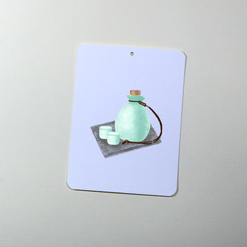 Giấy vẽ màu nước Postcard 40 tờ khổ cm - Màu xanh lá