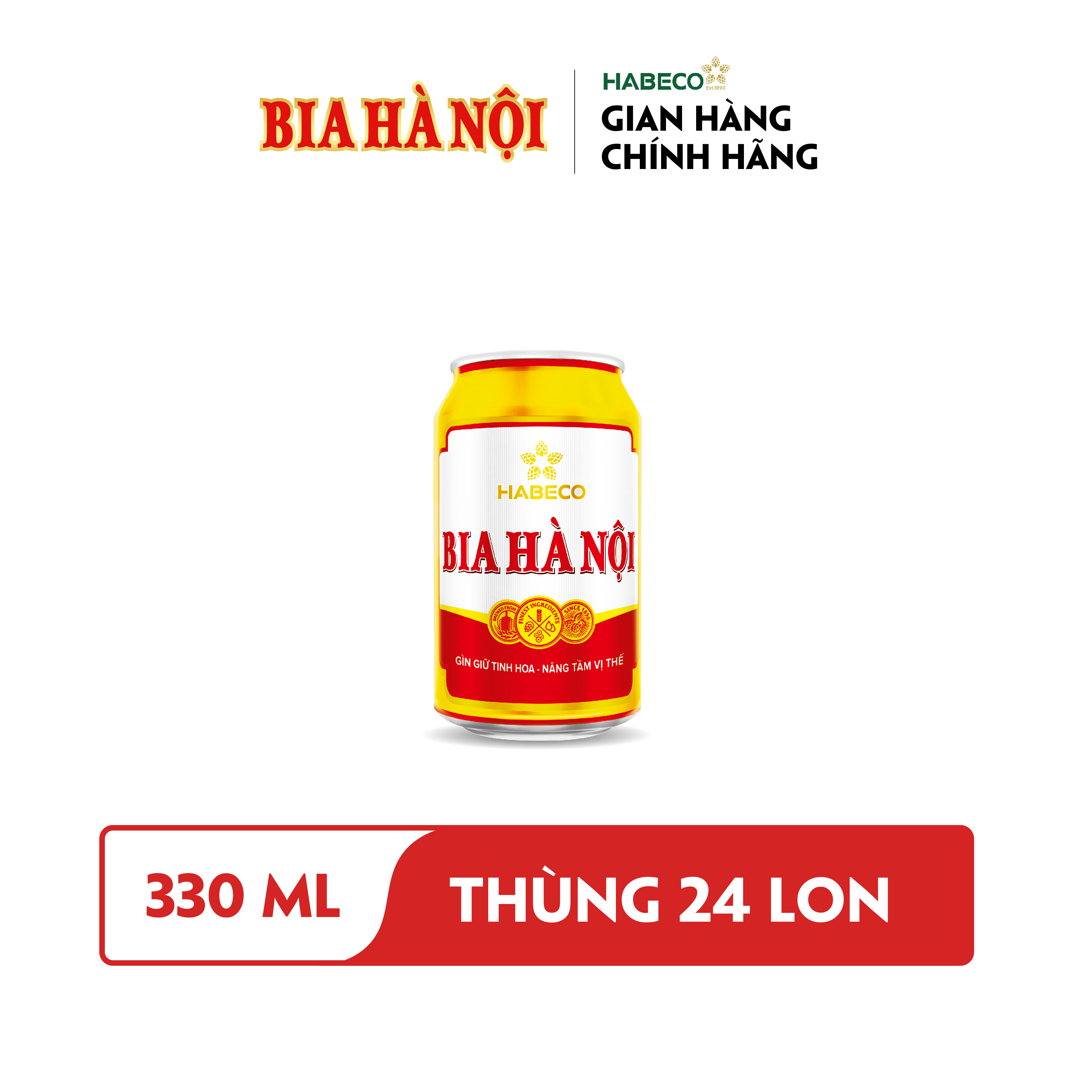 Combo 2 Thùng Bia Hà Nội - Thùng 24 lon 330ml