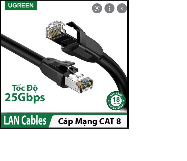 Cáp mạng CAT 8 24AWG Class S / FTP 2000Mhz UGREEN 70330 70329 70328 70327 - Hàng chính hãng