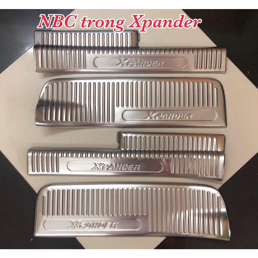 Nẹp bước chân, Ốp bậc cửa trong Titan/Inox MITSUBISHI XPANDER đời 2018-2023, Hàng Cao Cấp