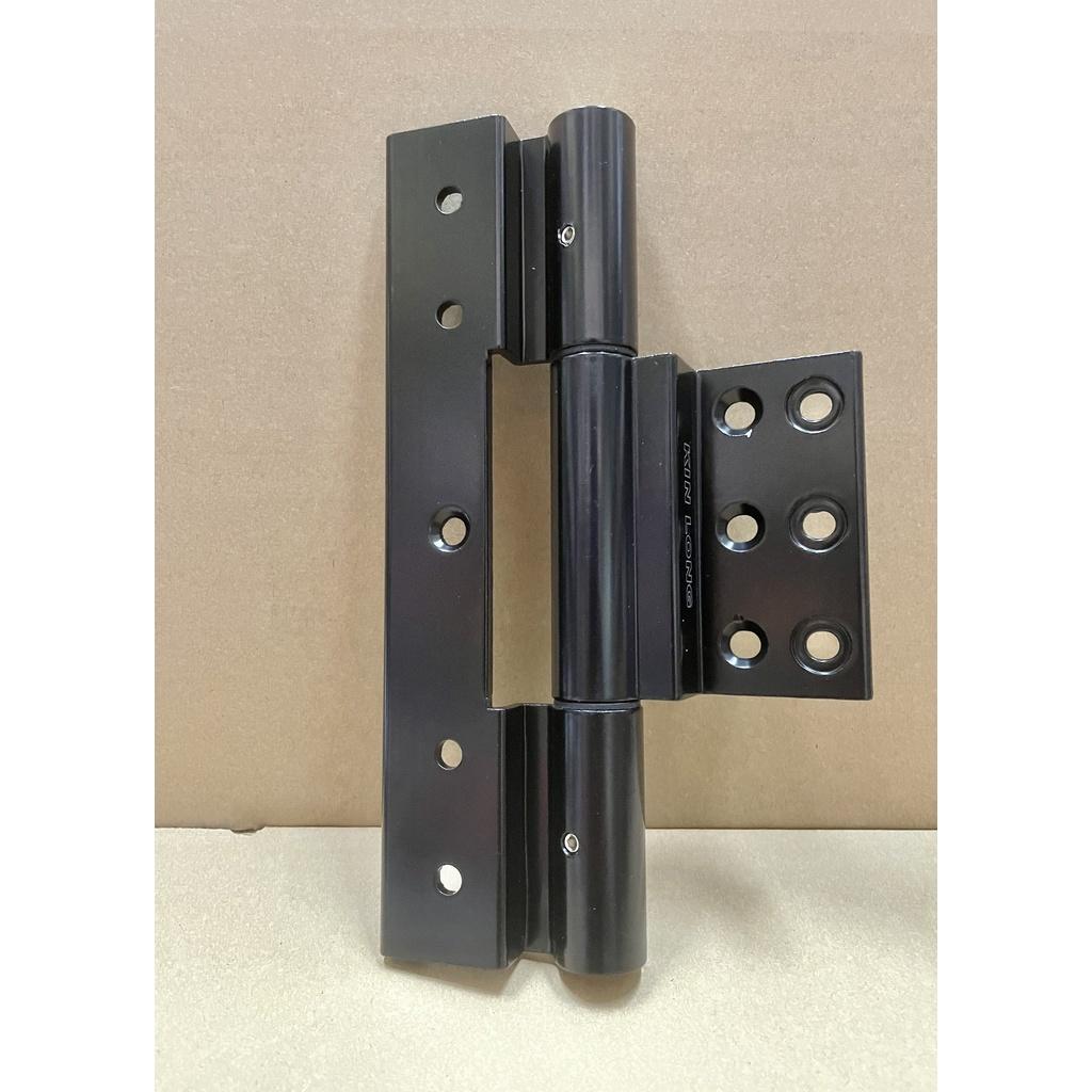 Bản lề 4D đen 20cm KinLong 5 lỗ cho cửa nhôm XingFa hệ 55