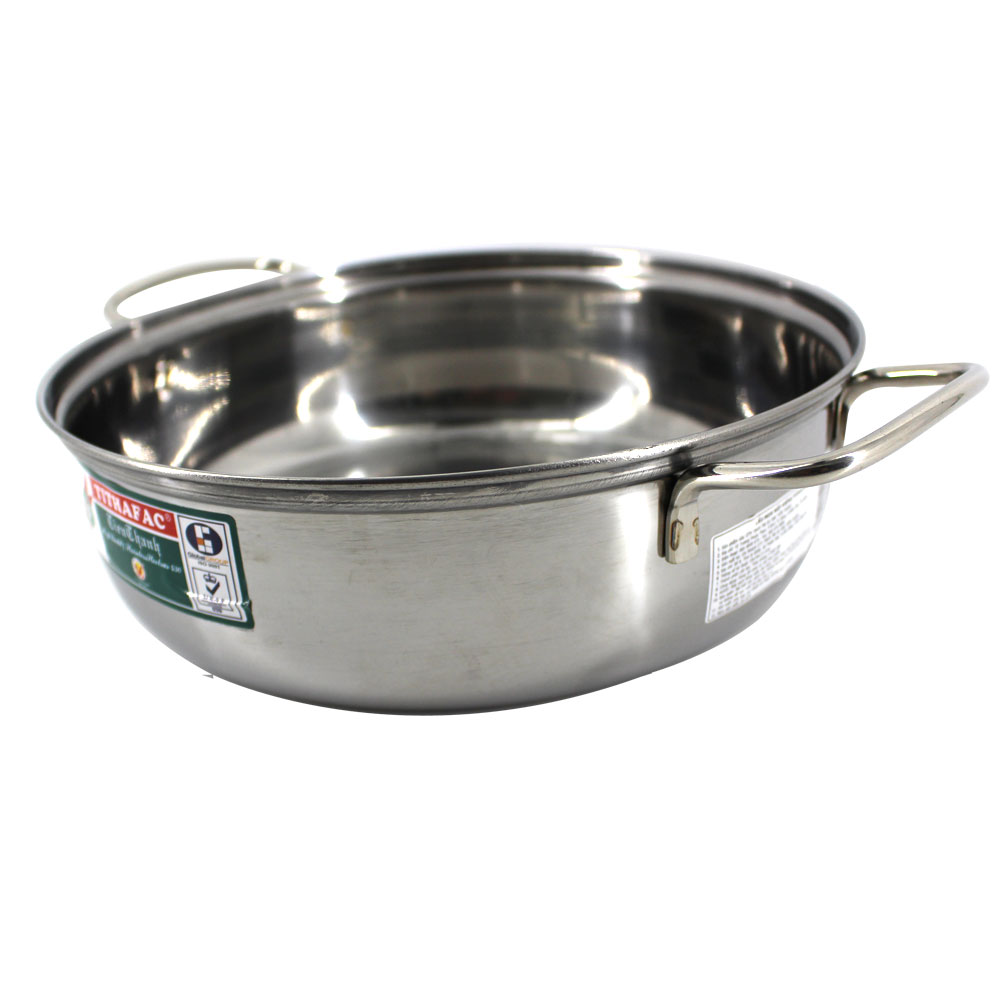 Nồi lẩu Inox nắp kiếng loại đường kính 22 và 24 cm Tithafac