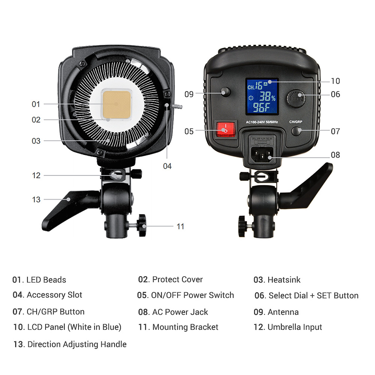 Đèn led studio Godox SL-150W 5600K