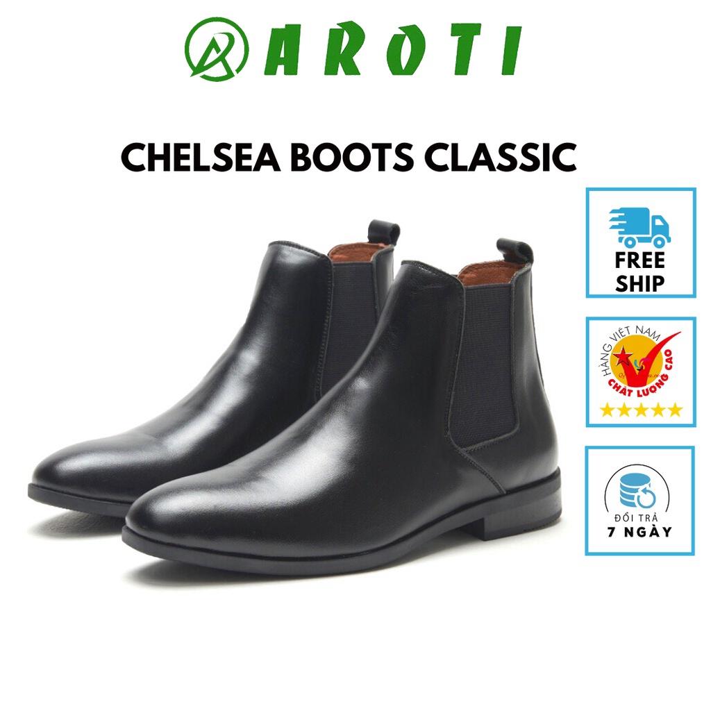 Giày Chelsea boots nam da lộn, cổ chun, đế khâu chắc chắn-CB548DB