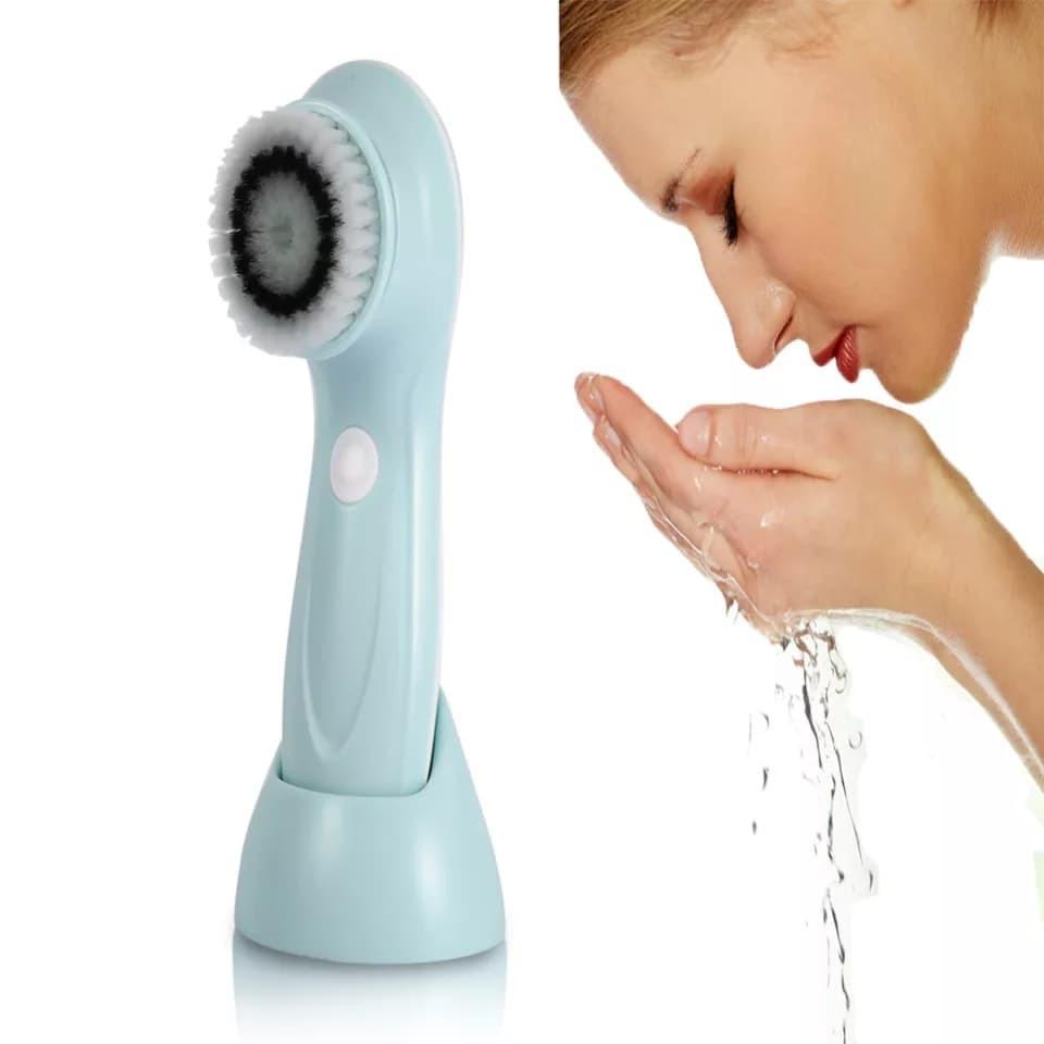 Máy rửa mặt Nhật Bản sóng siêu âm chạy pin DEEP CLEAN ULTRASONIC FACIAL CLEANSING DEVICE MNS062 - Sky