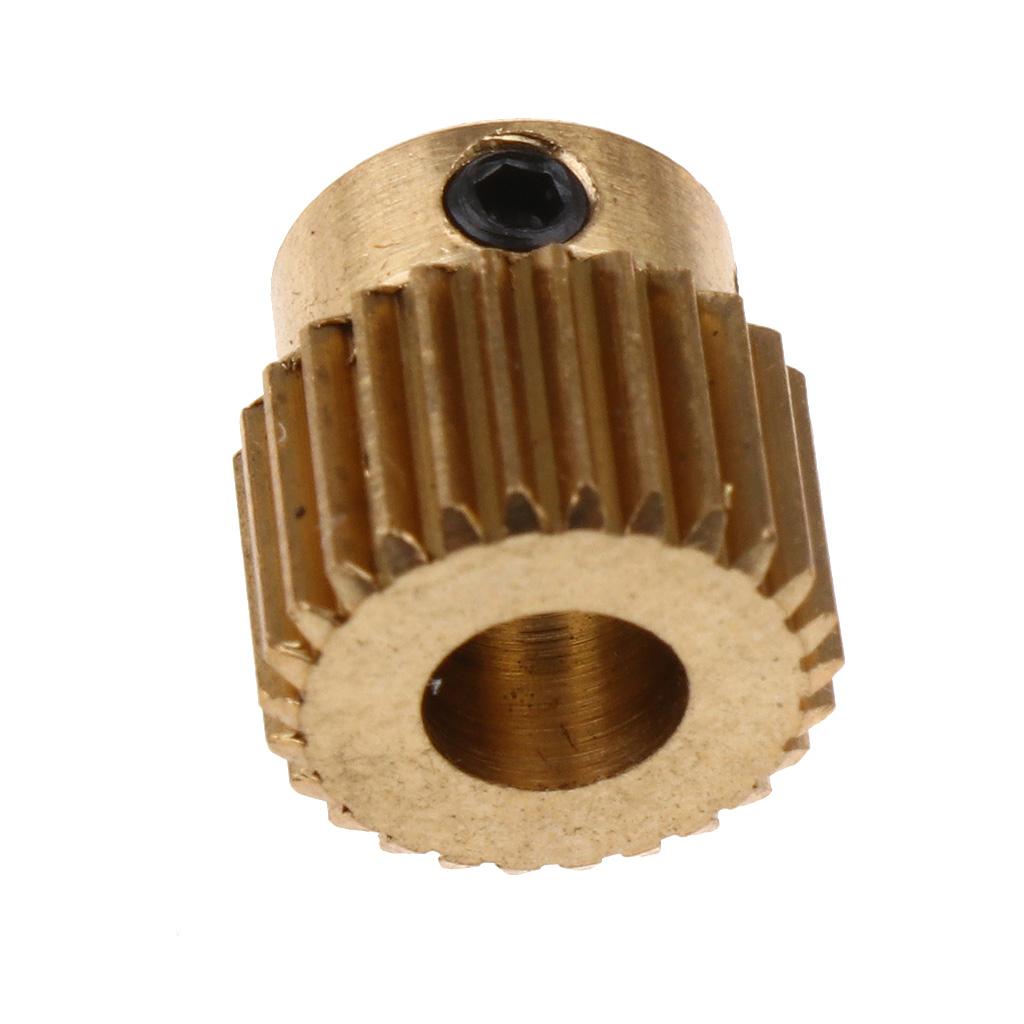 Brass 26 Teeth Extruder Gear With 5mm Bore M3 Hexagon Screw For 3D Printer