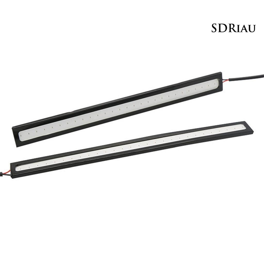 Bộ 2 Đèn Led Cob 28 Bóng Siêu Mỏng Chống Thấm Nước Cho Xe Hơi