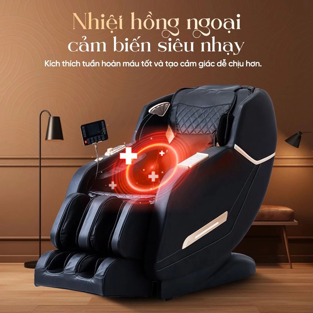 Ghế Massage Toàn Thân Giá Rẻ Lifesport LS-678,Ghế Massage Với 20 Bài Massage Tự Động Chuyên Nghiệp, BH 6 Năm