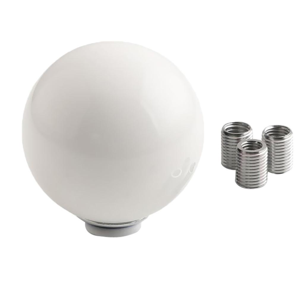 High Quality Car Manual Gear Stick Lever Knob White Acrylic Round Ball