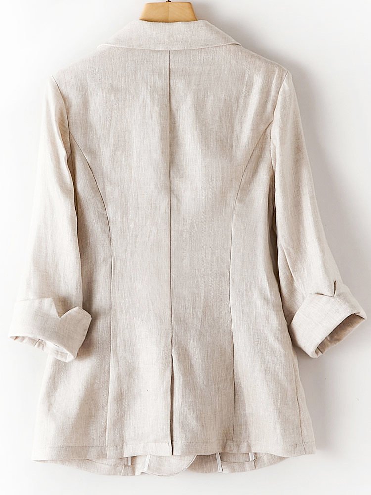 Áo Vest blaze nữ dáng lửng tay lỡ trẻ trung, chất vải Linen mềm mát, thích hợp Hè, Thu Bz11