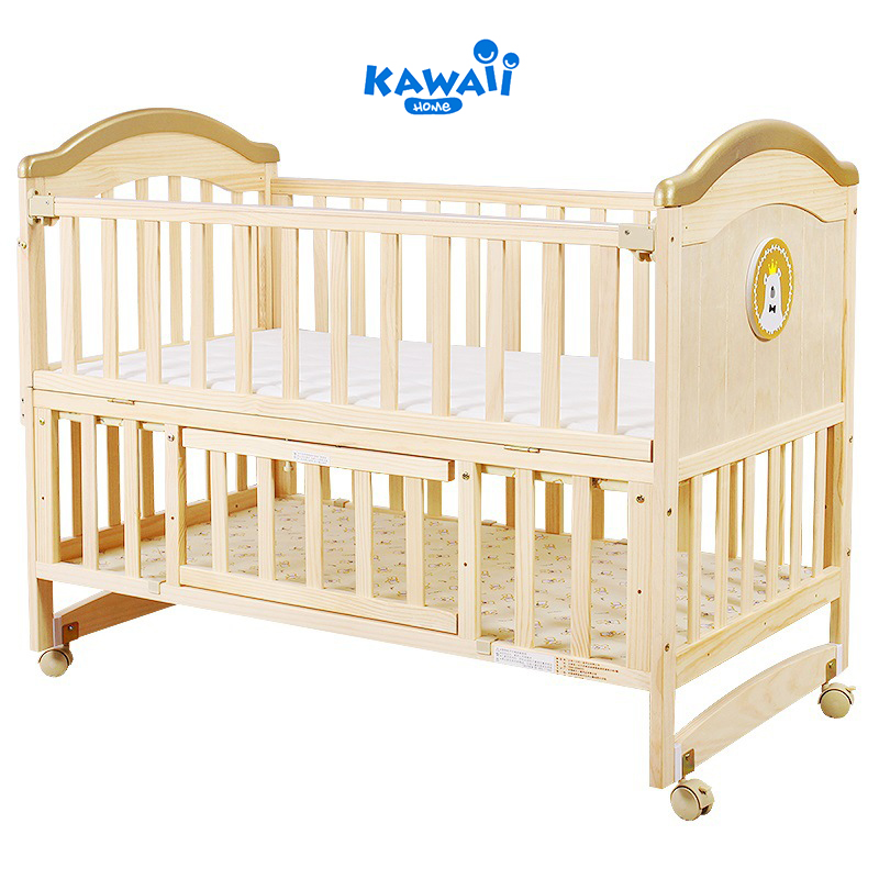 Cũi giường cho bé KAWAII HOME, Tặng màn chống muỗi - Bảo hành 12 tháng