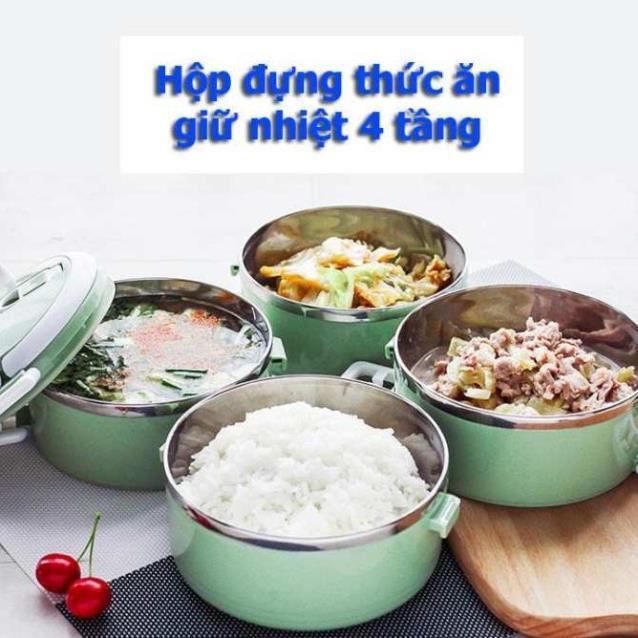 CẶP LỒNG CƠM LÚA MẠCH 4 TẦNG