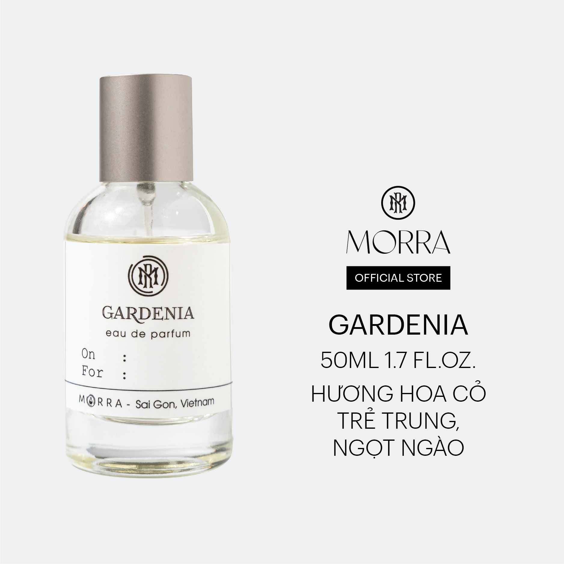 Nước Hoa Nữ Morra Gadenia  Dung tích 50ml Tem Kim Loại Hương Hoa Cỏ Trẻ Trung Ngọt Ngào Lưu Hương Lâu 6H - 8H