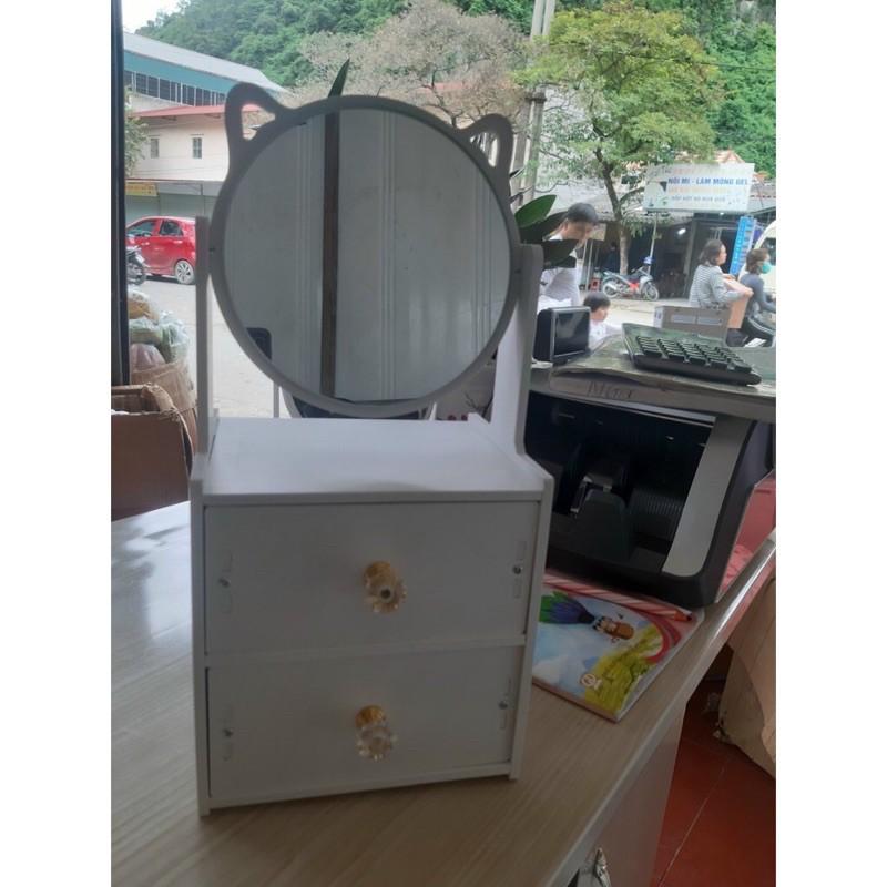 Kệ mỹ phẩm gương tai mèo
