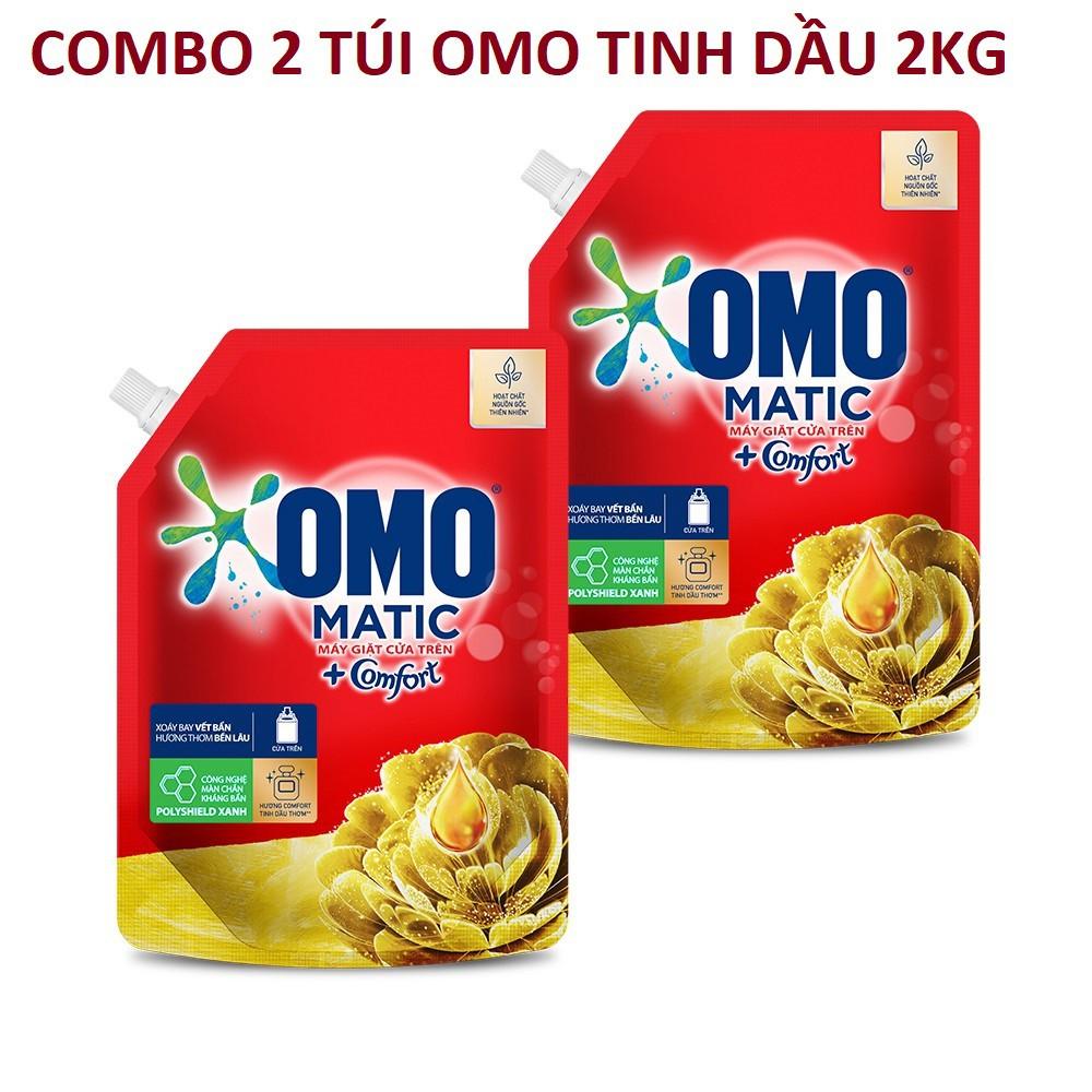 COMBO 2 túi nước giặt OMO Tinh dầu 2kg