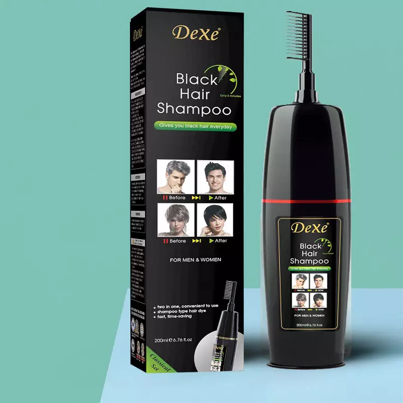 Lược nhuộm gội đen tóc thông minh chỉ 15 phút Dexe 200ml