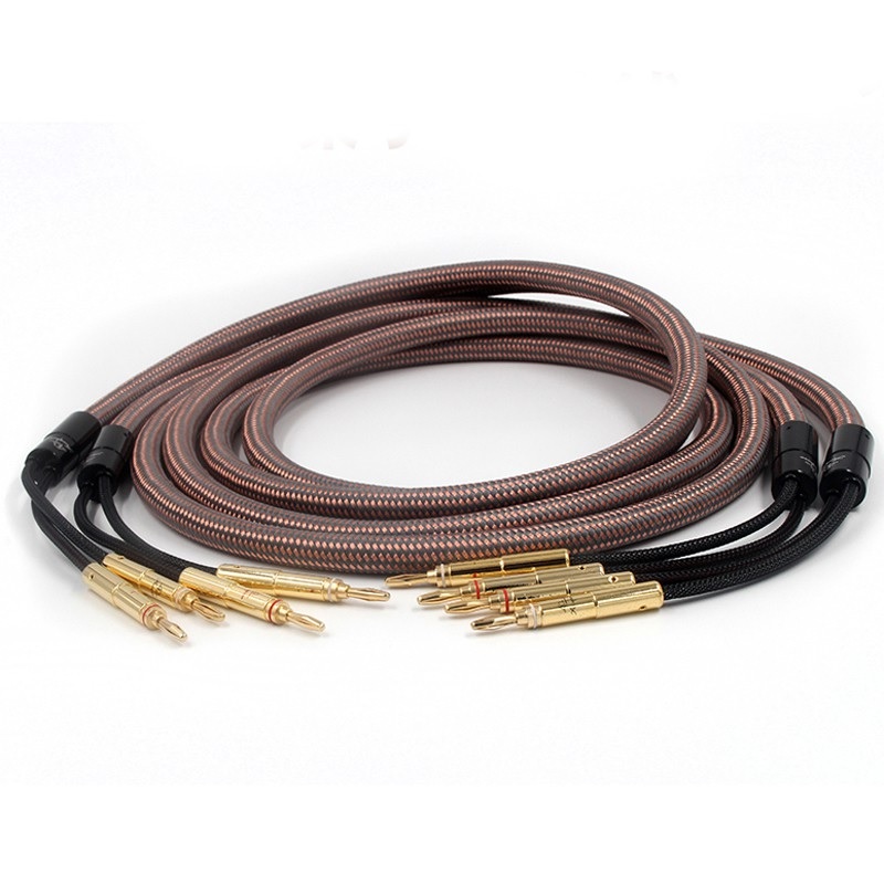 Bộ 02 Dây Loa Audio Âm Thanh Accuphase 40th Anniversary 2,5m Kèm Túi Nhung Cao Cấp - Hàng Nhập Khẩu