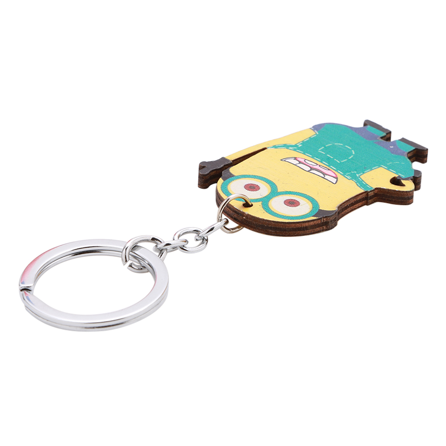 Móc Khóa Gỗ Hình Minion