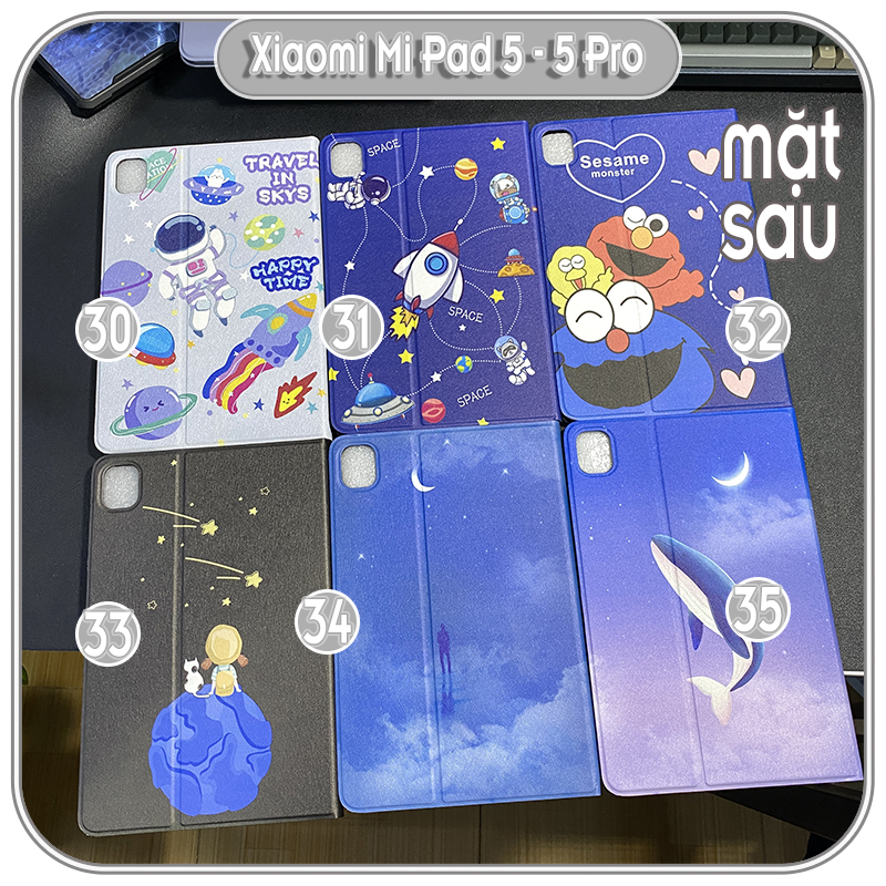 Bao da cho Xiaomi Mi Pad 5 - 5 Pro hình màu xanh dương