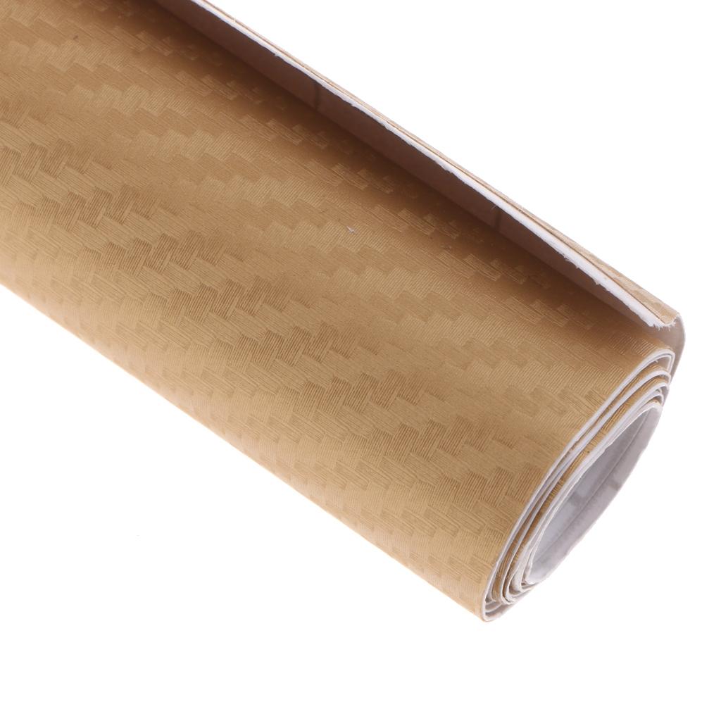 Shiny Glossy Carbon Fiber Film Wrap Decal Car Auto Sticker Sheet