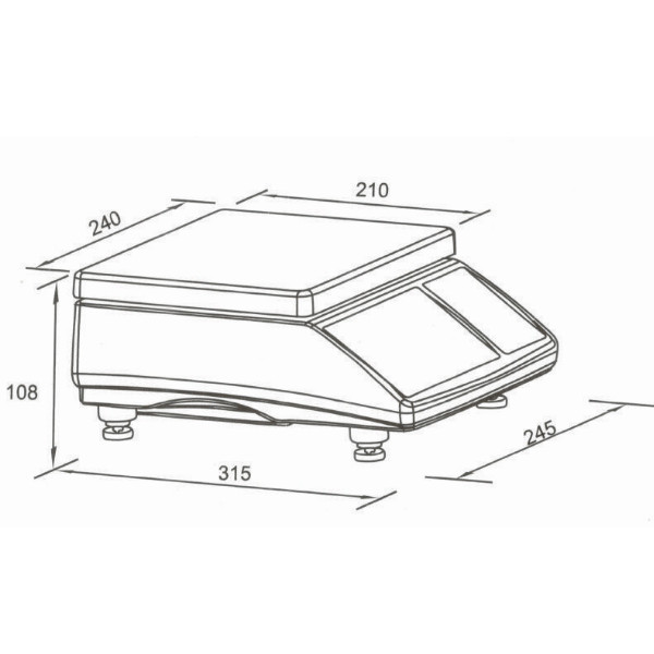 Cân điện tử mức cân từ 3-30kg