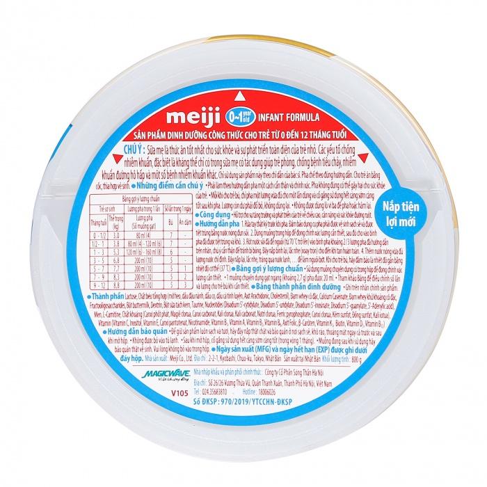 Sữa bột Meiji Infant Formula Nhập Khẩu số 0 lon 800gr