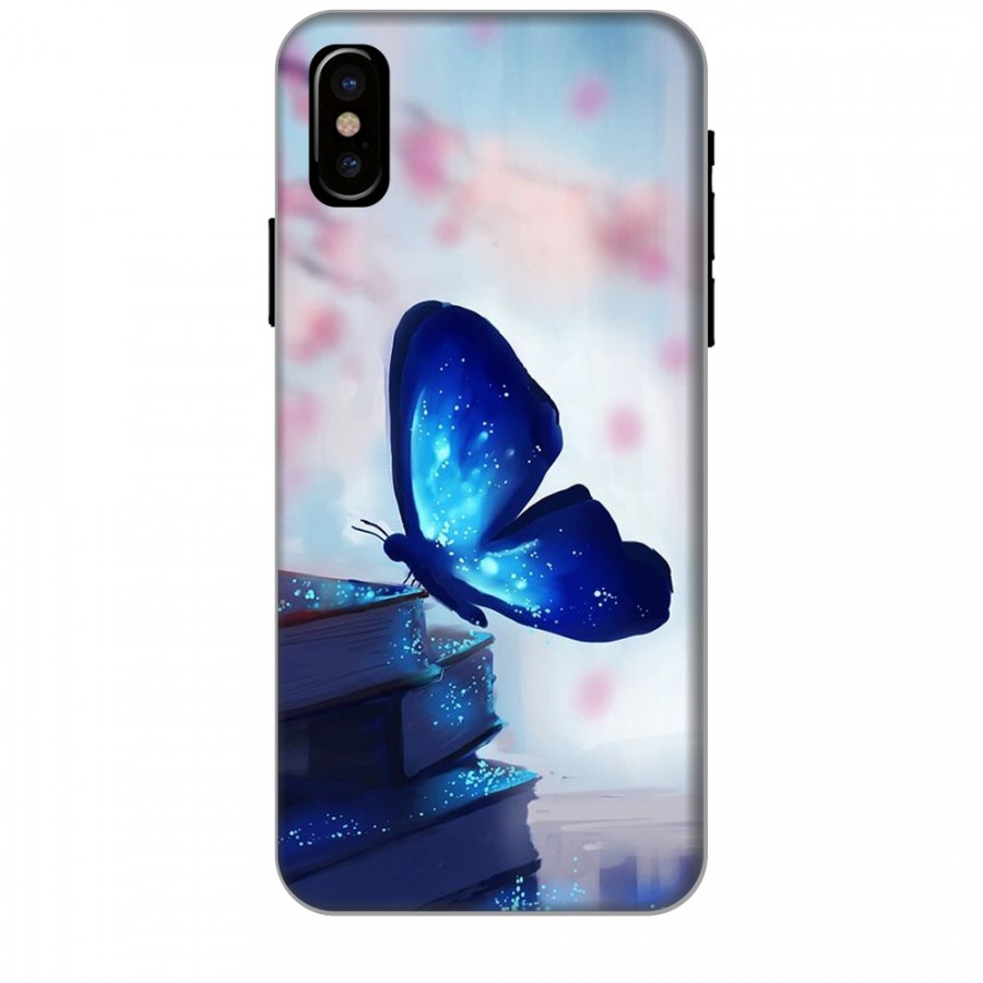 Ốp lưng dành cho điện thoại IPHONE XS MAX Cánh Bướm Xanh Mẫu 2