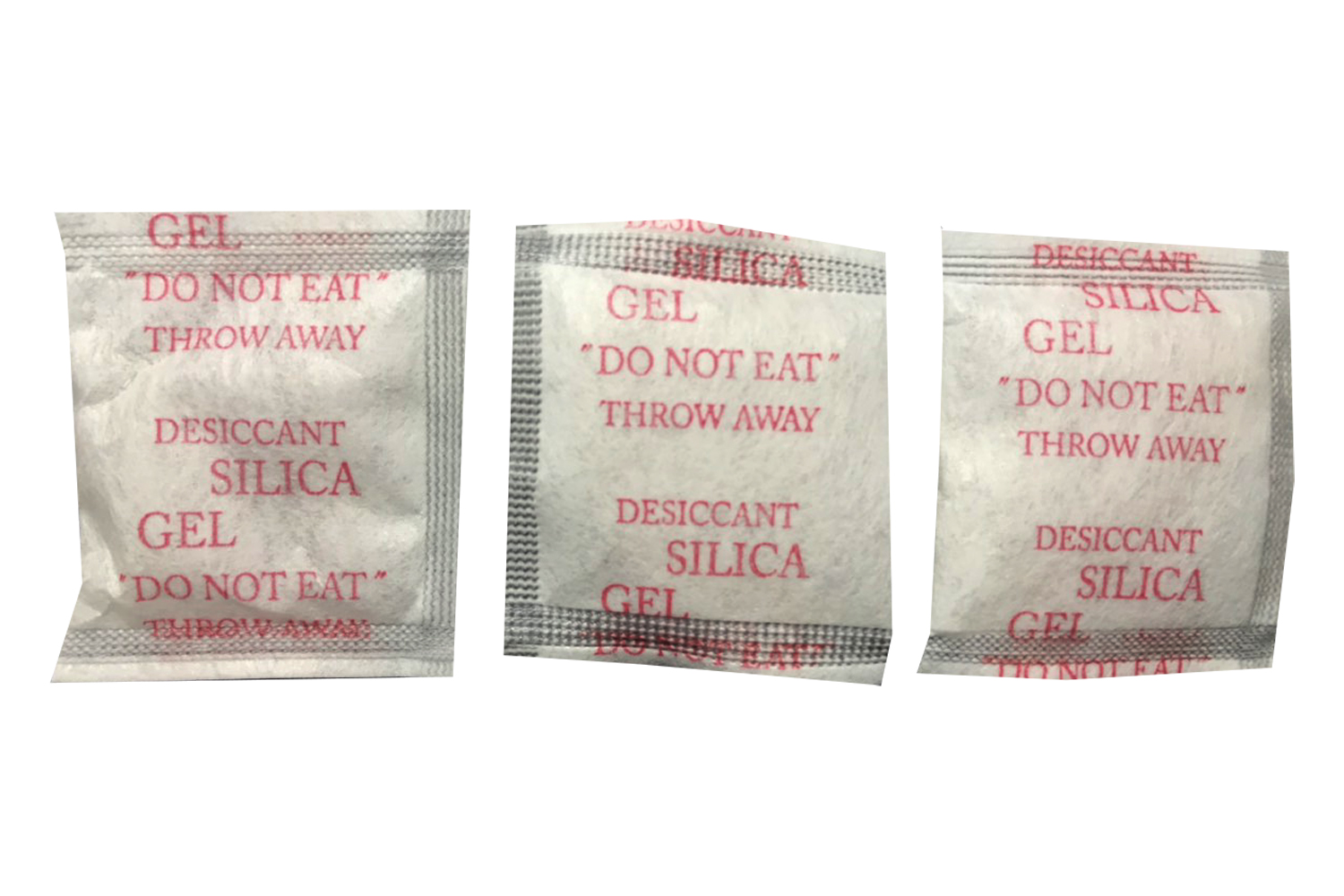 Túi hút ẩm Secco silica gel 2gr – 1kg (500 túi) - Chính hãng - Vải trắng - Chữ to đỏ 2 mặt.